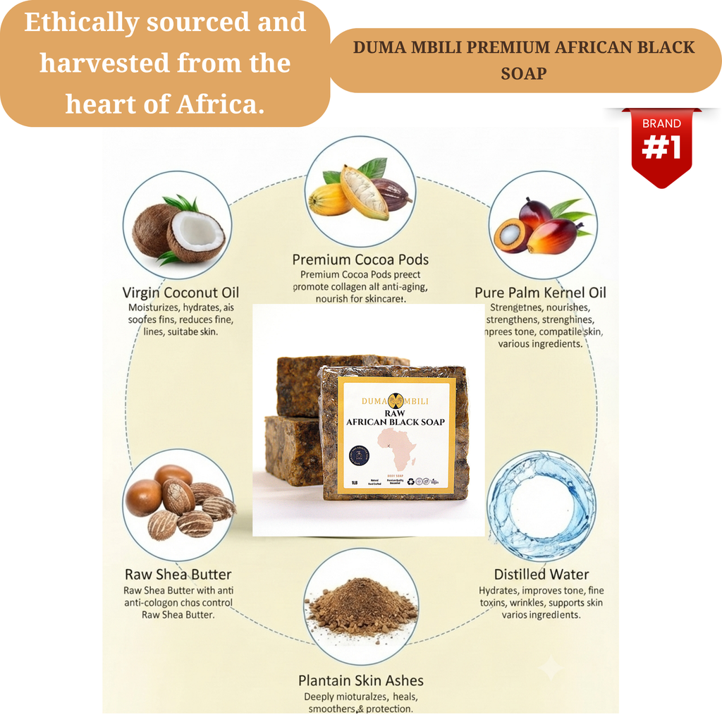 Authentic African Black Soap | Organic Skincare for Clear & Glowing Skin