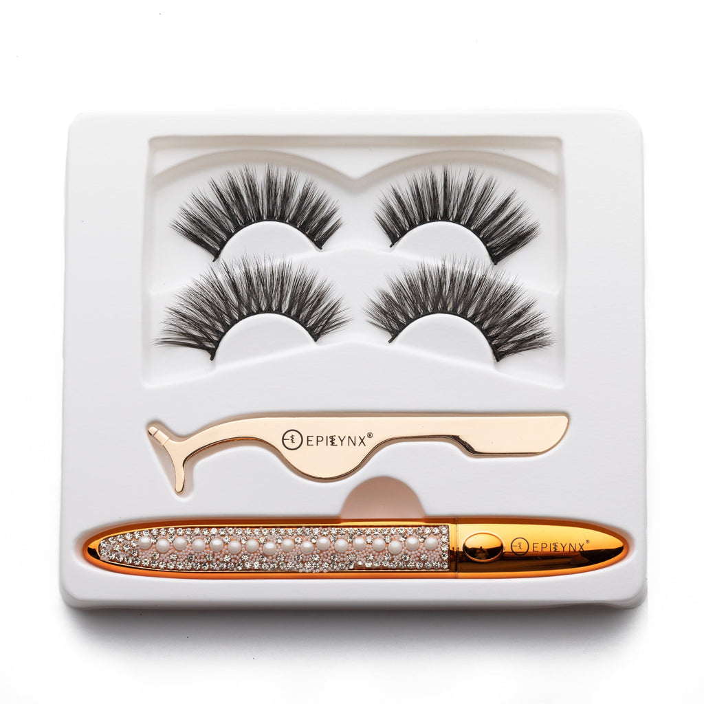 No-Glue Reusable Lash Kit for Sensitive Eyes – Magnetic Liner, No Adhesive, Nut-Free