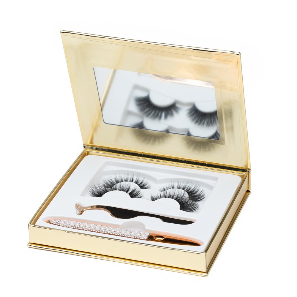 No-Glue Reusable Lash Kit for Sensitive Eyes – Magnetic Liner, No Adhesive, Nut-Free