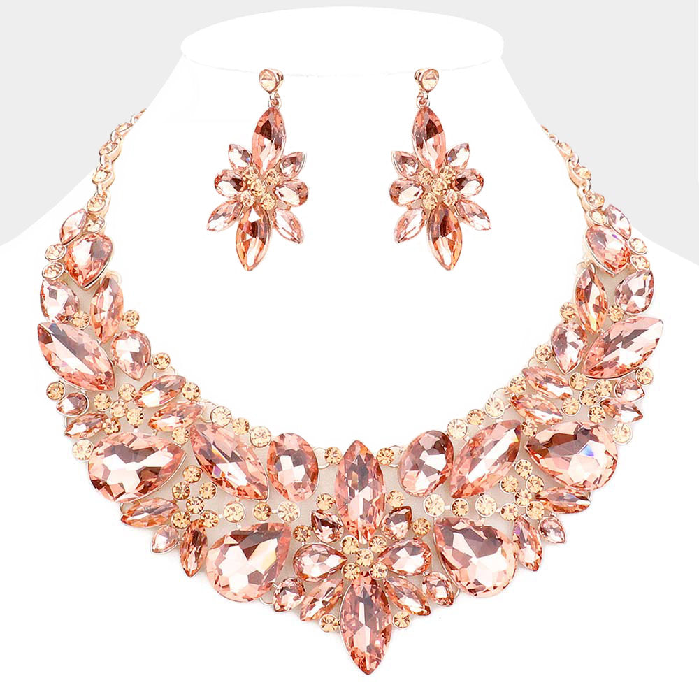 Multi Stone Evening Necklace