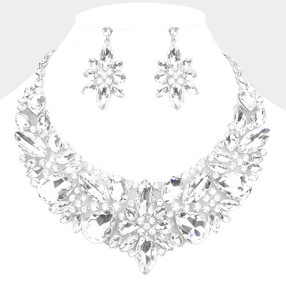 Multi Stone Evening Necklace